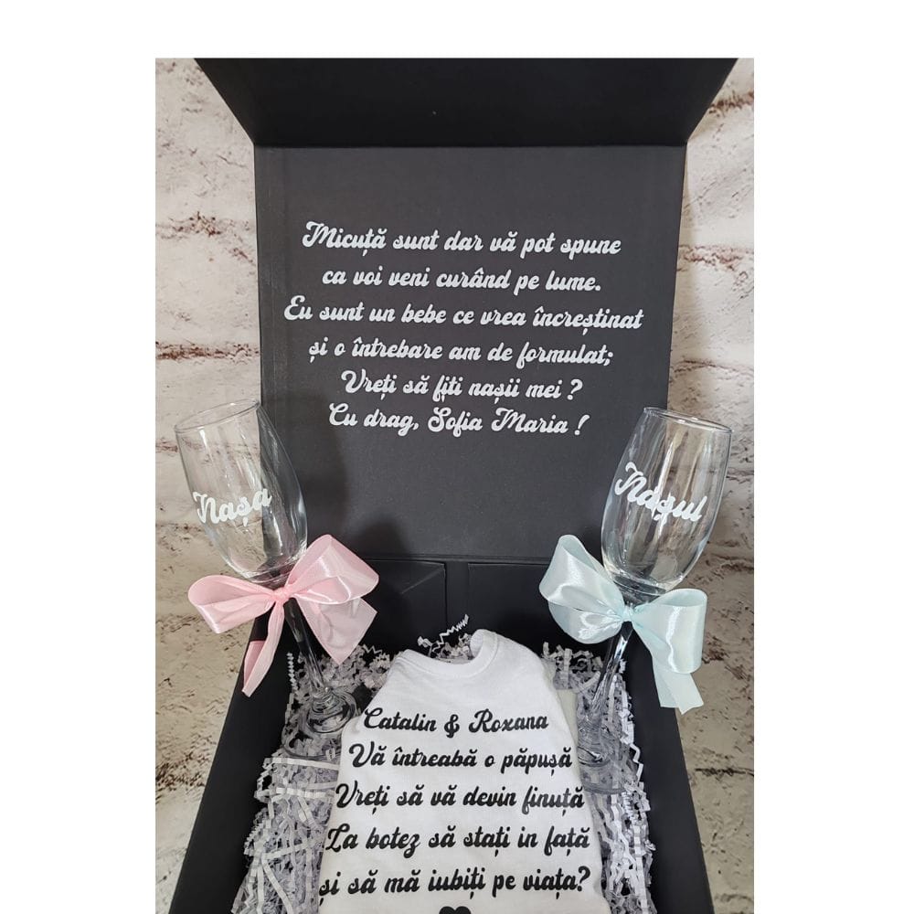 Set cerere nași de botez, se cauta super nași, modelul 39