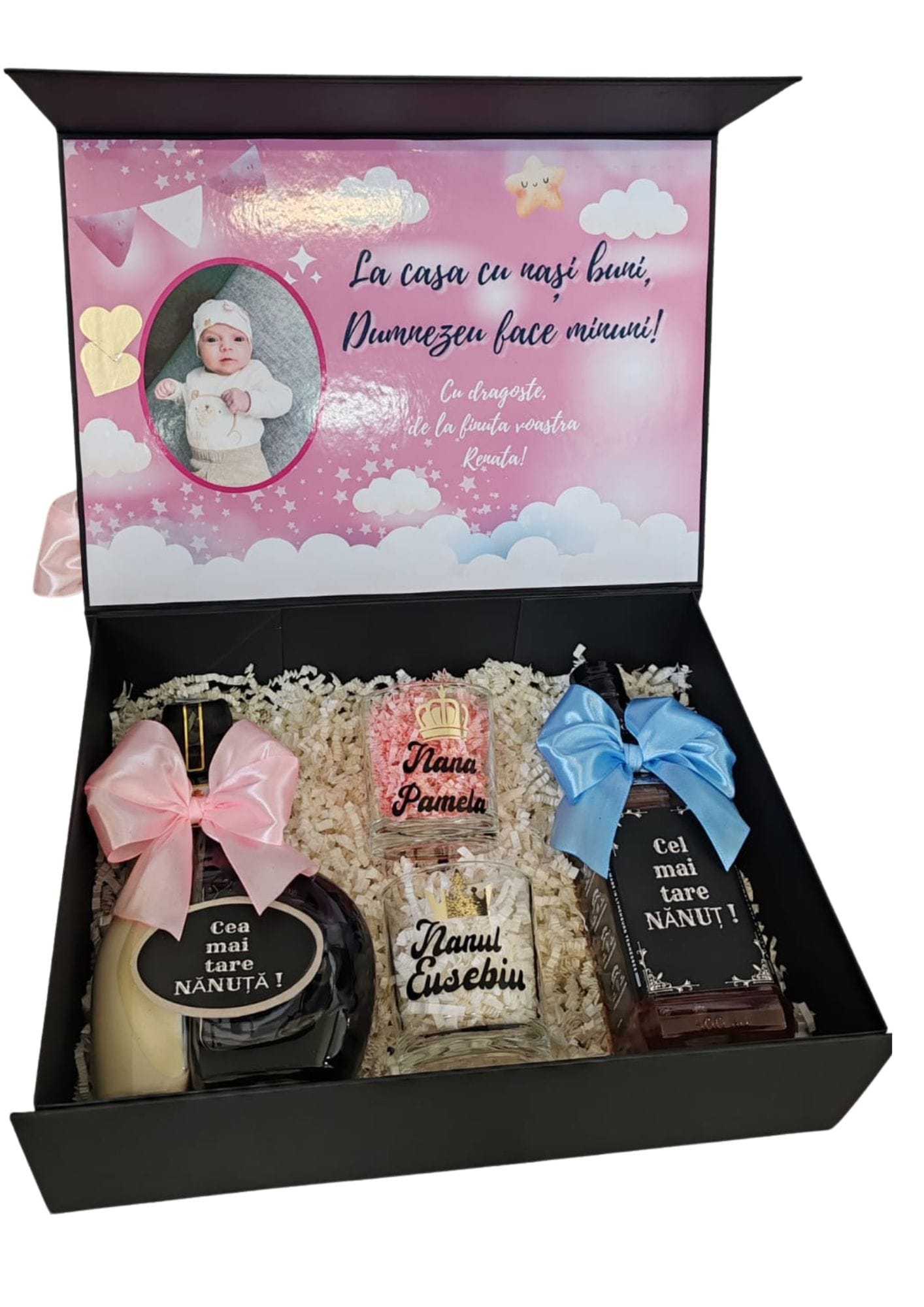 Set premium cerere nași de botez, modelul 45