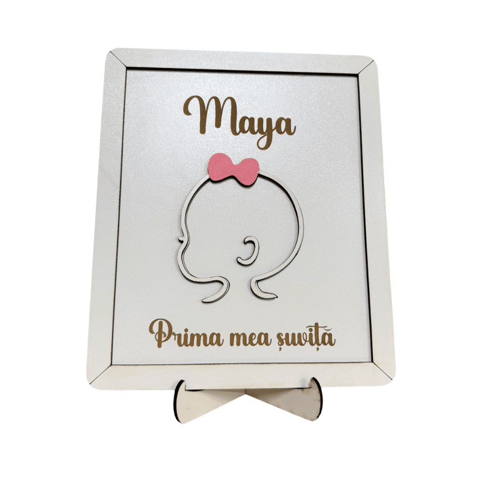 Ramă Prima mea șuviță – Fetiță - imagine 3