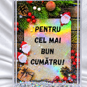 Ramă foto tematică crăciun cumătru