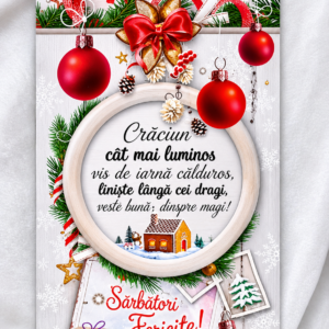 Tablou personalizat sarbatori fericite