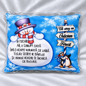 Perna personalizată crăciun fericit 20x30 cm