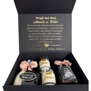 Cutie premium „Un rol ales cu sufletul” pentru nași de botez
