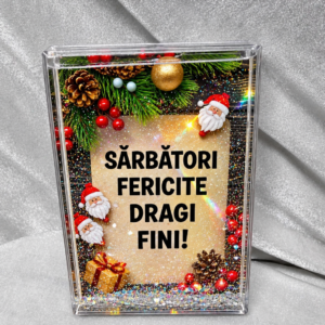 Ramă foto tematică craciun pentru fini