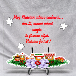 Placă acrilică decorativă de Crăciun